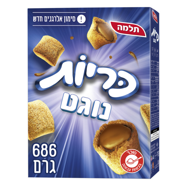 כריות נוגט 686 גר` תלמה - מידע תזונתי