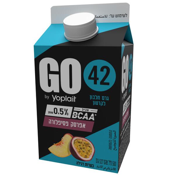 משקה יוגורט GO טעם אפרסק פסיפלורה 500 מ - מידע תזונתי