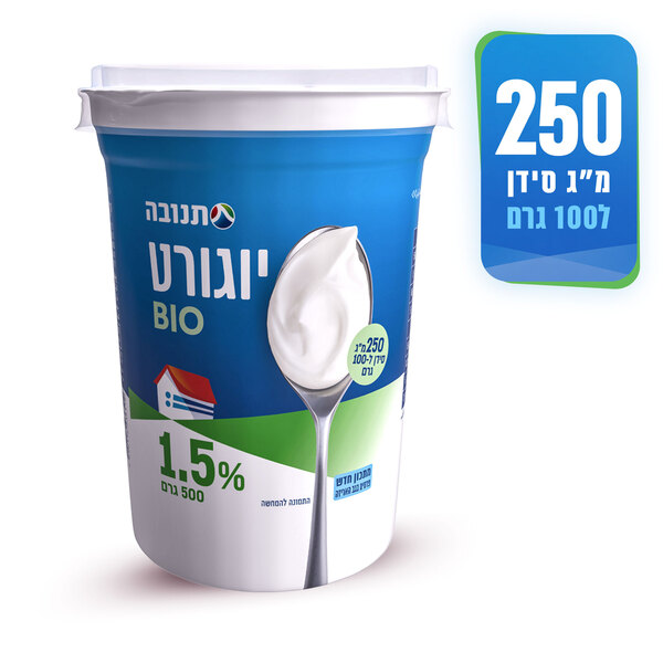 יוגורט תנובה ביו טבעי 1.5% שומן 500 גרם, בד"צ ועדת מהדרין