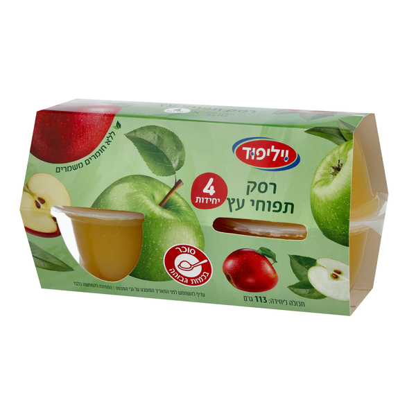 רביעיית רסק תפוחי עץ וילי פוד