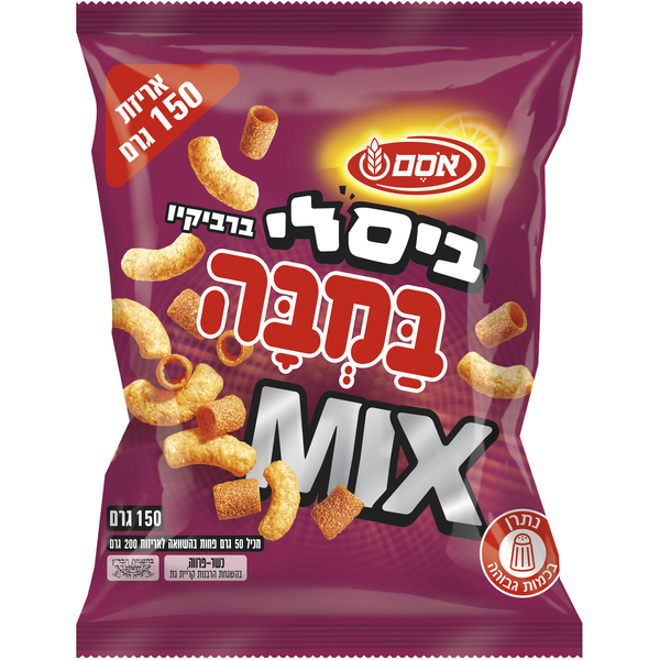 במבה ביסלי ברביקיו מיקס אסם 150 גרם