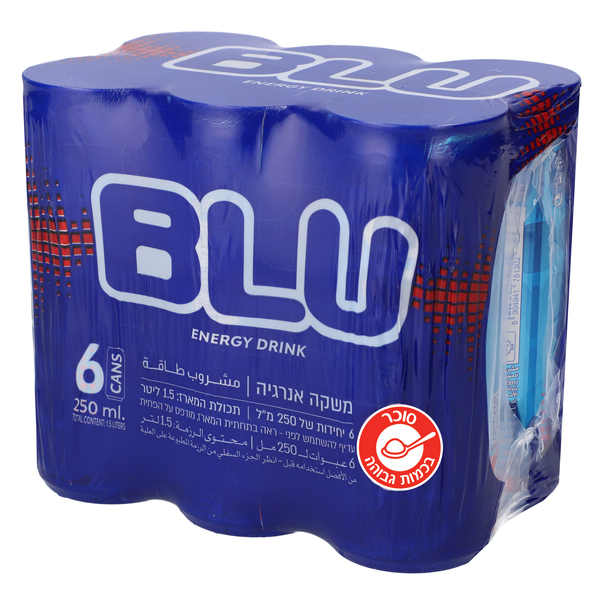 BLU שישיית משקה אנרגיה 6*250 מ"ל