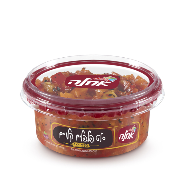 סלט פלפלים קלויים 250 גרם שטראוס