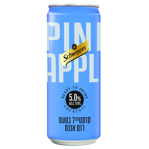 שוופס קוקטייל בטעם רום אננס 330 מ"ל