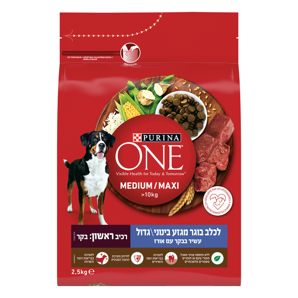 כלב מידמקסי בקר 2.5 קג - מידע תזונתי