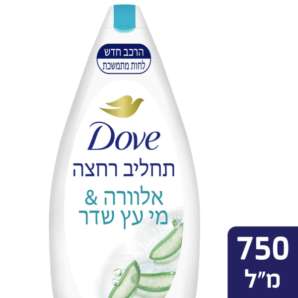 תחליב רחצה דאב אלוורה ועץ שדה 750 מ"ל