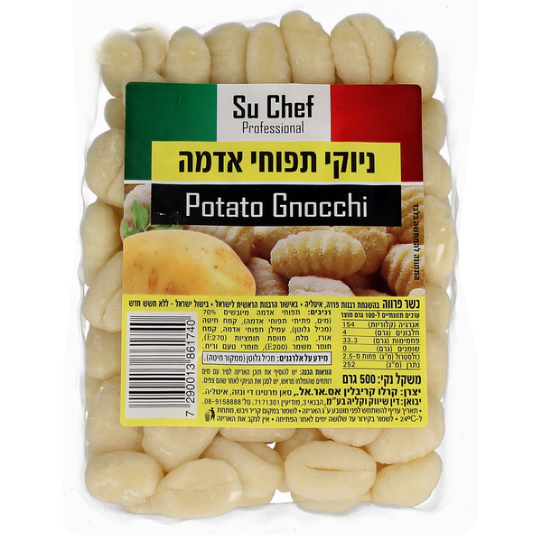ניוקי 500 גרם - מידע תזונתי