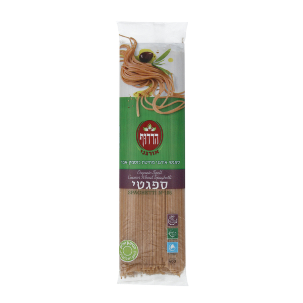 ערכים תזונתיים ספגטי מחיטת כוסמין אמר אורגני 400 גרם הר