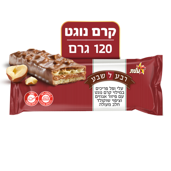 וופל רבע לשבע בטעם אגוזים - מידע תזונתי