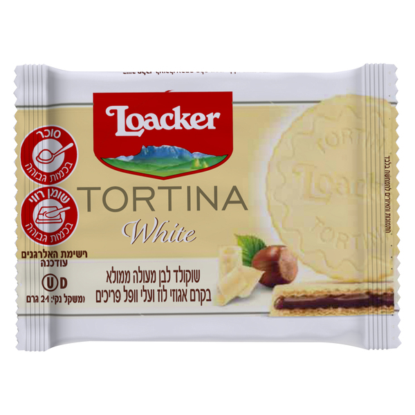 טורטינה לבן 24 ג"ר - מידע תזונתי