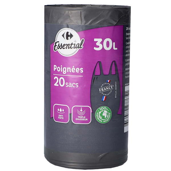 20 שקיות אשפה 30 ליט