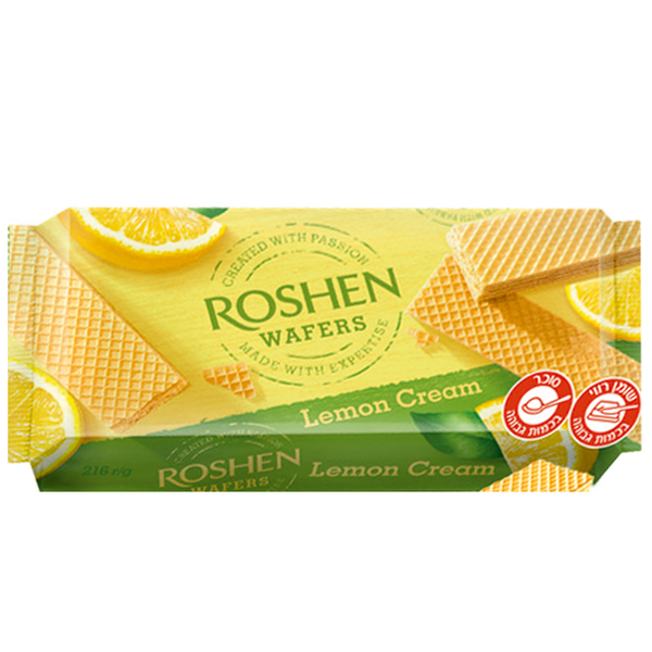וופל בטעם לימון 216 גר ROSHEN