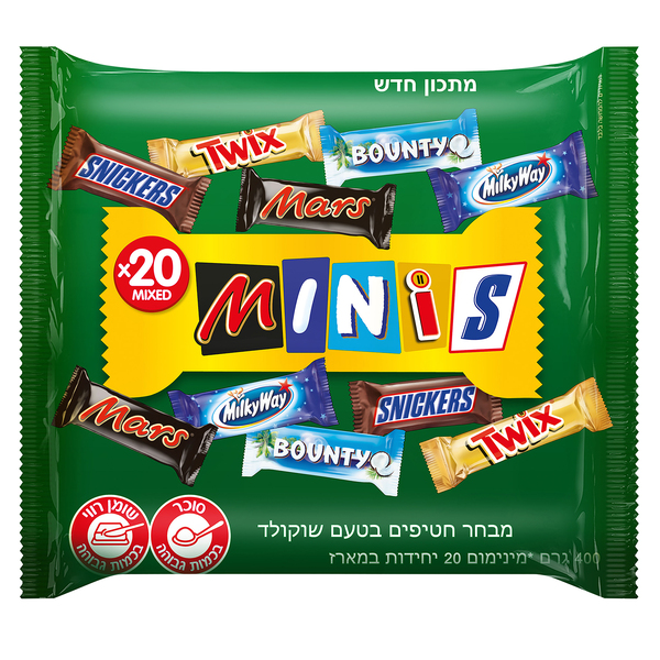 מארז חטיפי מיני מיקס 400 ג' מארס