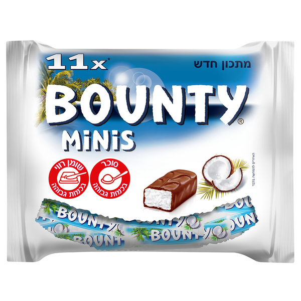 מארז 333 גר' חטיפי מיני באונטי