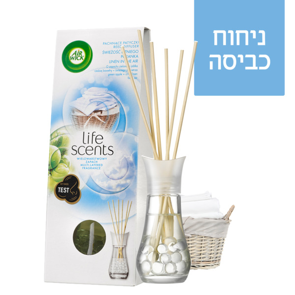 מקלות ריחניים בניחוח כביסה באוויר 30 מ"ל אירוויק