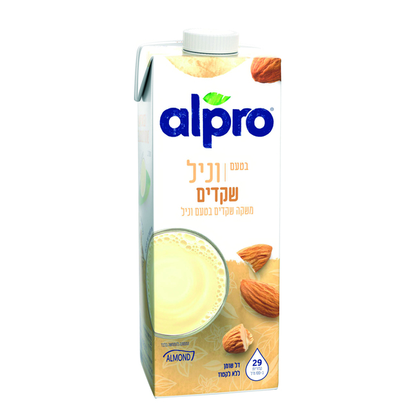 אלפרו משקה שקדים בטעם וניל 1ל - מידע תזונתי