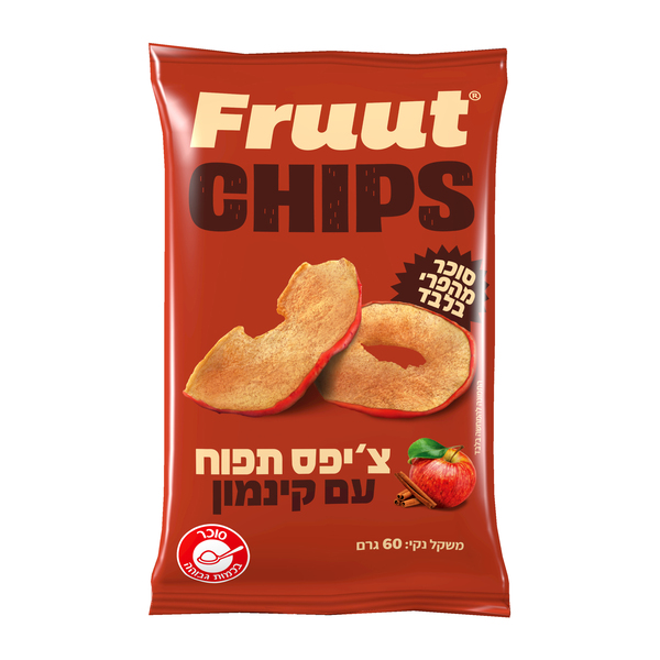 פרוט צ'יפס - צ'יפס תפוח עם קינמון 60 גרם - מידע תזונתי