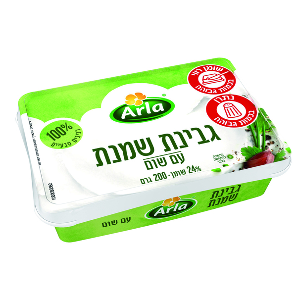 גבינת שמנת ארלה 24% עם שום 200 גרם