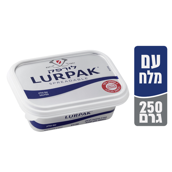 ממרח מחמאת לורפק עם מלח 250 ג'