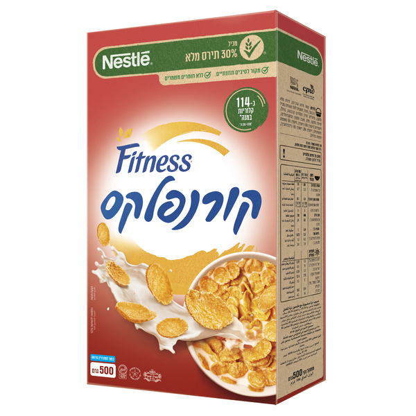 פיטנס קורנפלקס 16*500 גרם