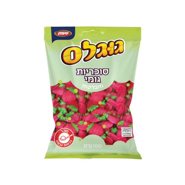 סוכריות גומי תות 100 גר' גוגלס