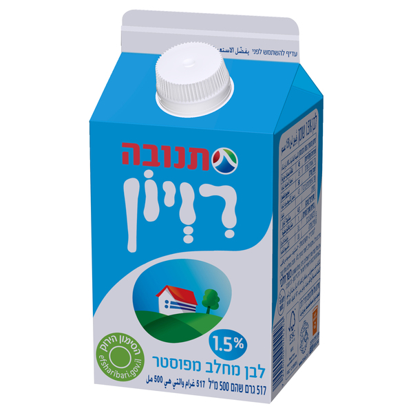 רויון קרטון 1.5% שומן 500 מ"ל תנובה