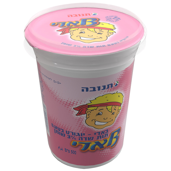 באדי יוגורט תות 3% שומן 500 ג' תנובה
