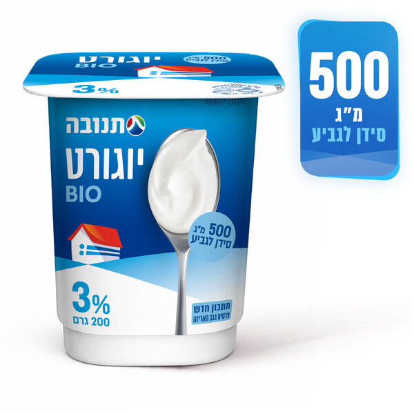 יוגורט תנובה טבעי 3% שומן 200 גרם