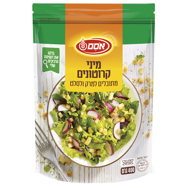 אסם מיני קרוטונים למרק וסלט 12*400גרם