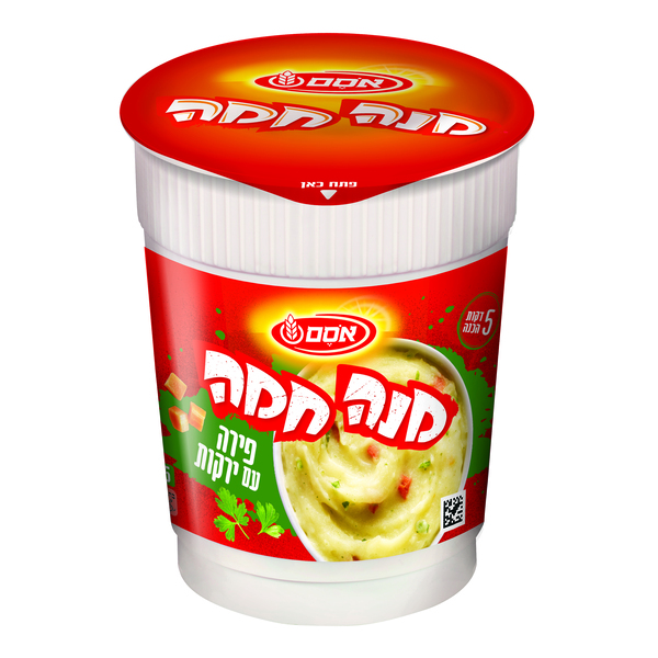מנה חמה פירה תפו"א עם ירקות 55 גרם