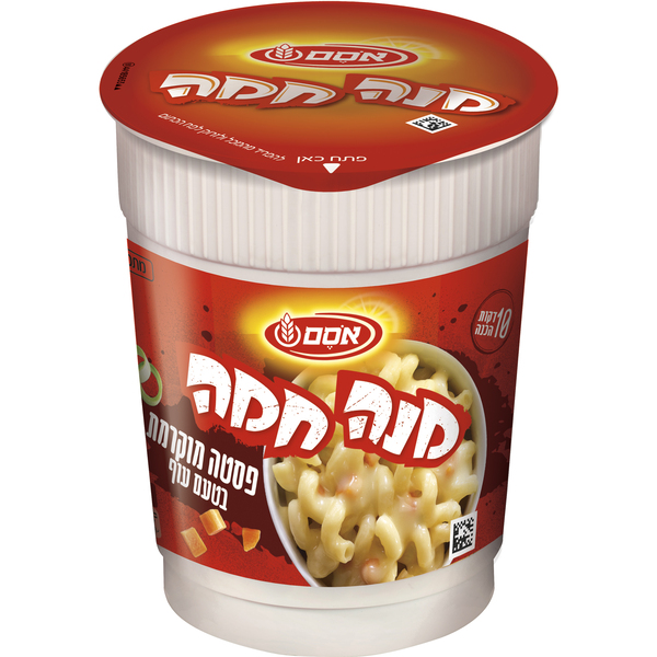 מנה חמה פסטה מוקרמת בטעם עוף אסם 55 גרם