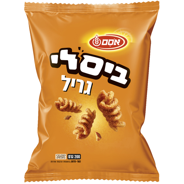 ביסלי גדול בטעם גריל 200 ג' אסם