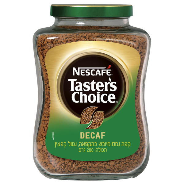 קפה נמס טייסטרס צ'ויס Taster's Choice נטול קפאין
