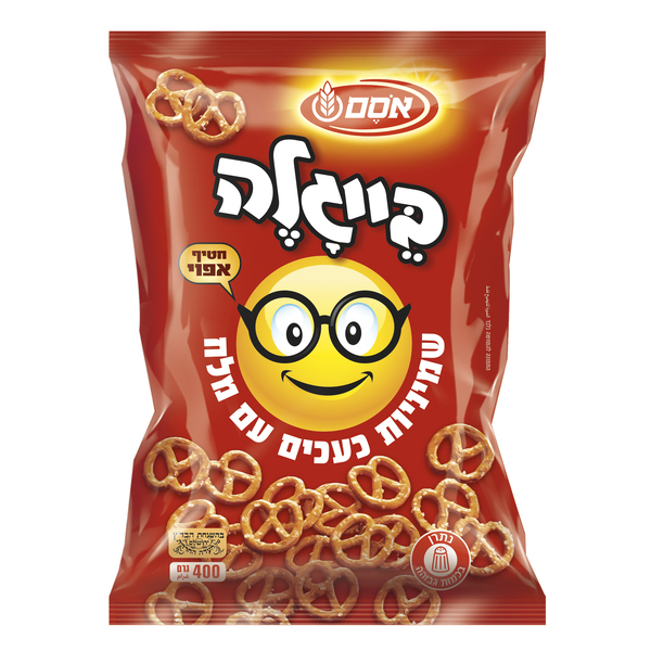 בייגלה שמיניות קטנות עם מלח אסם 400 גרם