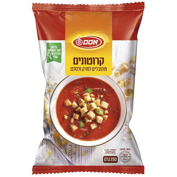 אסם קרוטונים מתובלים 12*250גרם