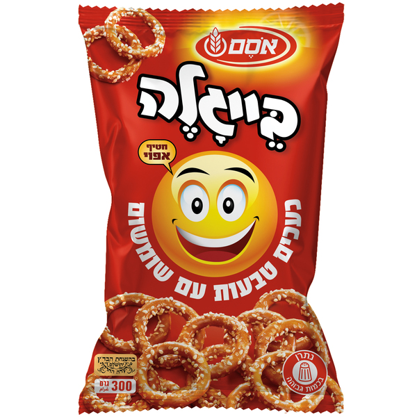 בייגלה טבעות שומשום אסם 300 גרם בד"ץ