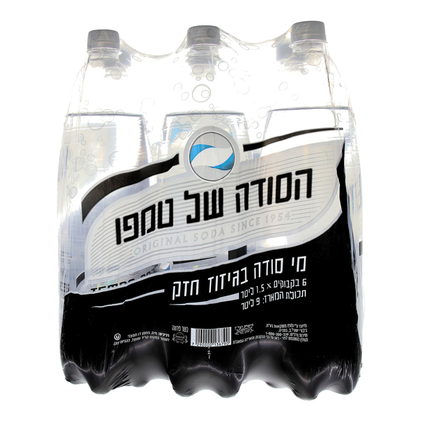 שישיית מי סודה טמפו 1.5 ליטר