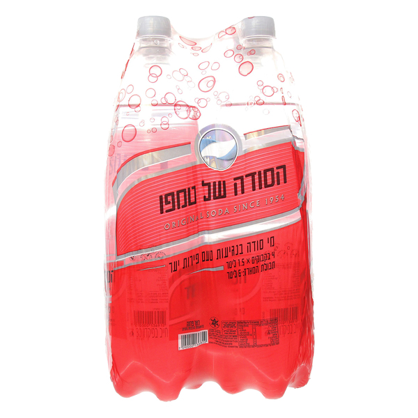 רביעיית מי סודה פירות יער טמפו 1.5 ליטר