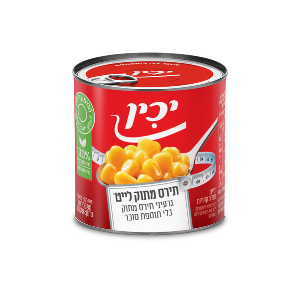גרעיני תירס מתוק לייט 400 גרם יכין