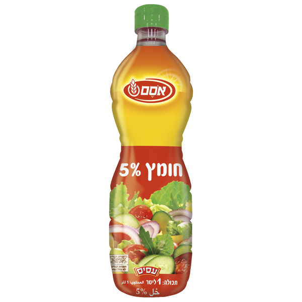 עסיס חומץ טבעי 5% 12*1ליטר חדש