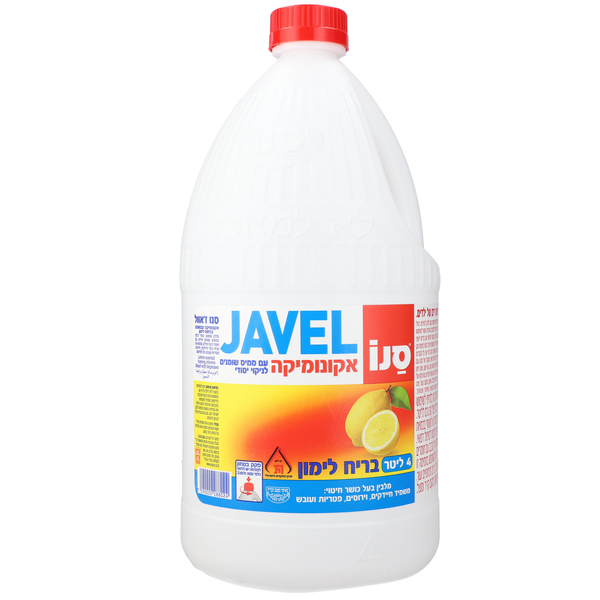 סנו ז'אוול - אקונומיקה בריח לימון 4 ליטר