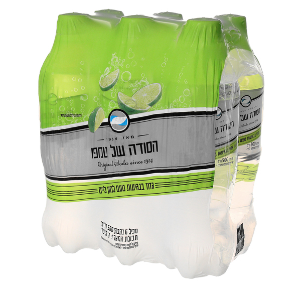 סודה בטעם למון ליים 500 מ"ל שישייה - מידע תזונתי
