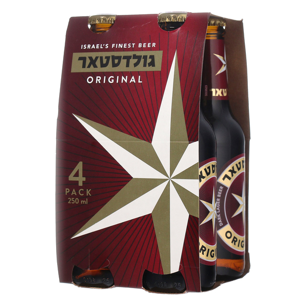 גולדסטאר ח"פ 250 מ"ל בקבוק רביעייה סה"כ1 ליטר