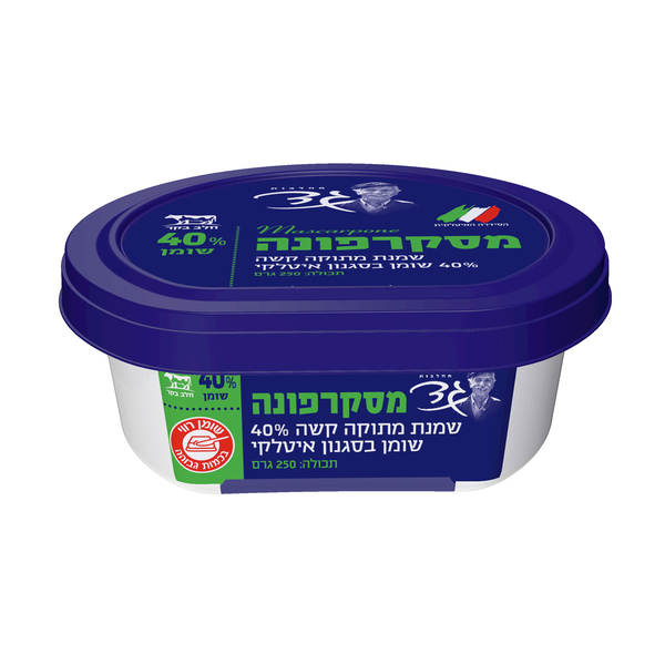 שמנת מתוקה קשה בסגנון איטלקי 40% שומן 250 ג' גד
