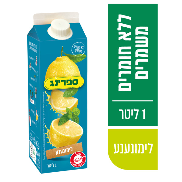 קרטונית נקטר ספרינג לימונענע 1 ליטר