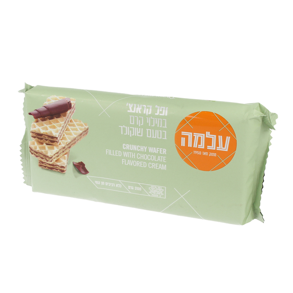 וופל בלגי עלמה שחור לבן וניל 200ג'
