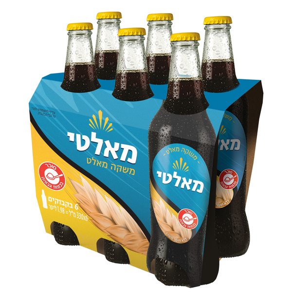 שישיית בירה מאלטי - בירה מאלט ללא אלכוהול