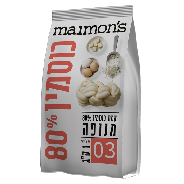 קמח כוסמין 80% מנופה מיימונס 1 ק"ג - מידע תזונתי