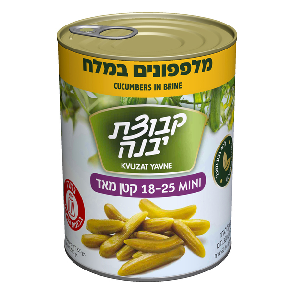מלפפונים במלח ‏25‏-‏18‏ קבוצת יבנה 320 גרם