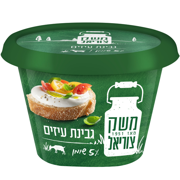 גבינת עיזים למריחה 5% משק צוריאל 250 גרם